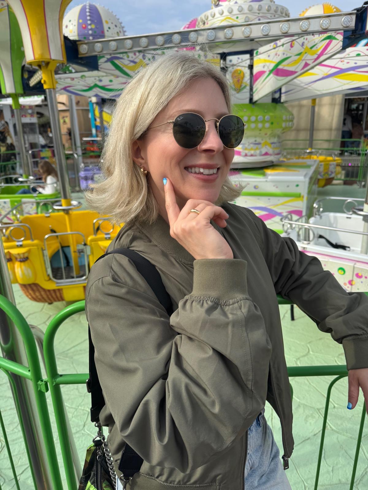 Customer photo of Sarah wearing the Stardust Gold Ring in sterling silver with 18K gold plating by Frequency Paris-Ibiza