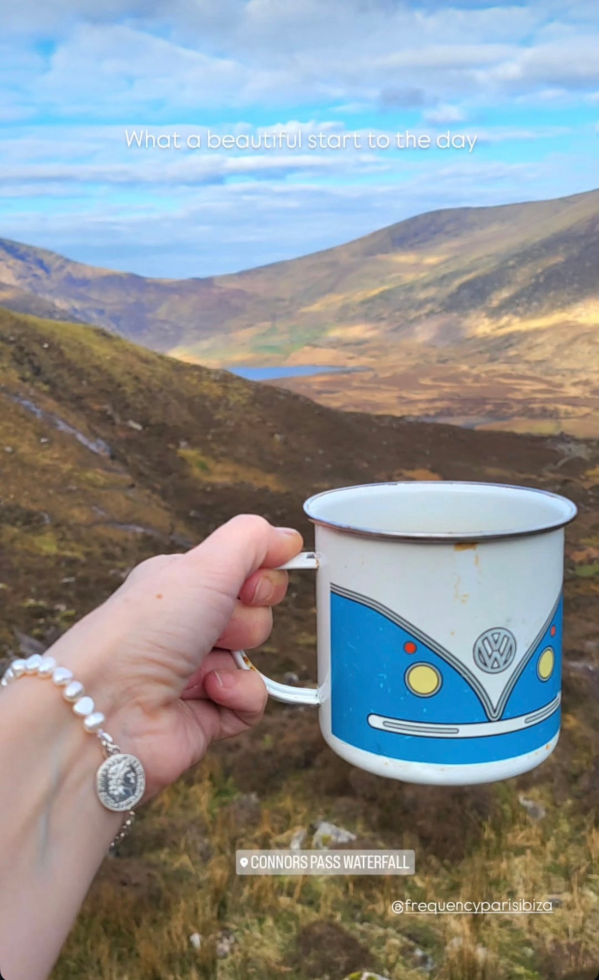 Customer photo of Vanessa wearing the Wisdom Pearl Chain Bracelet in sterling silver by Frequency Paris-Ibiza