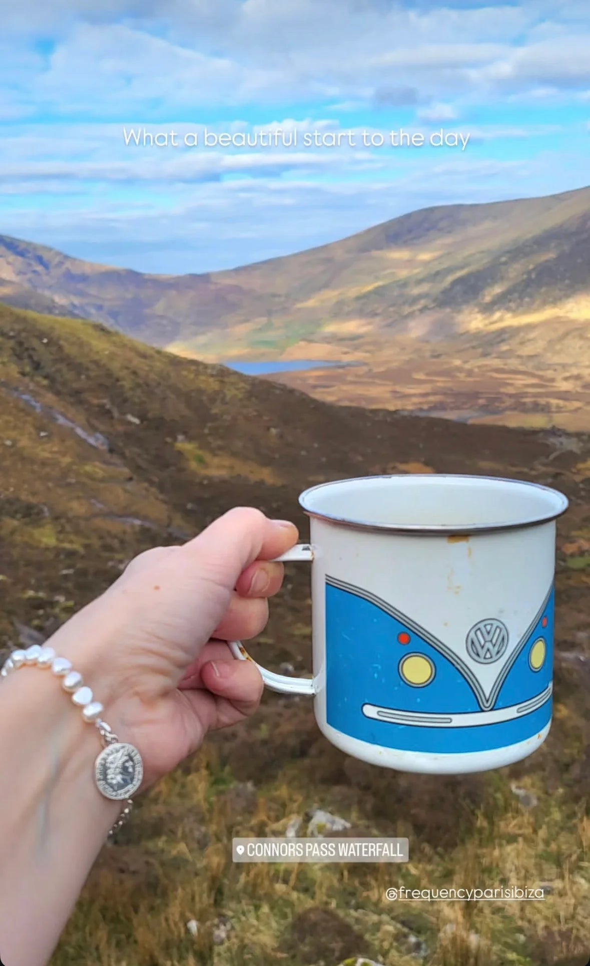 Customer photo of Vanessa wearing the Wisdom Pearl Chain Bracelet in sterling silver by Frequency Paris-Ibiza