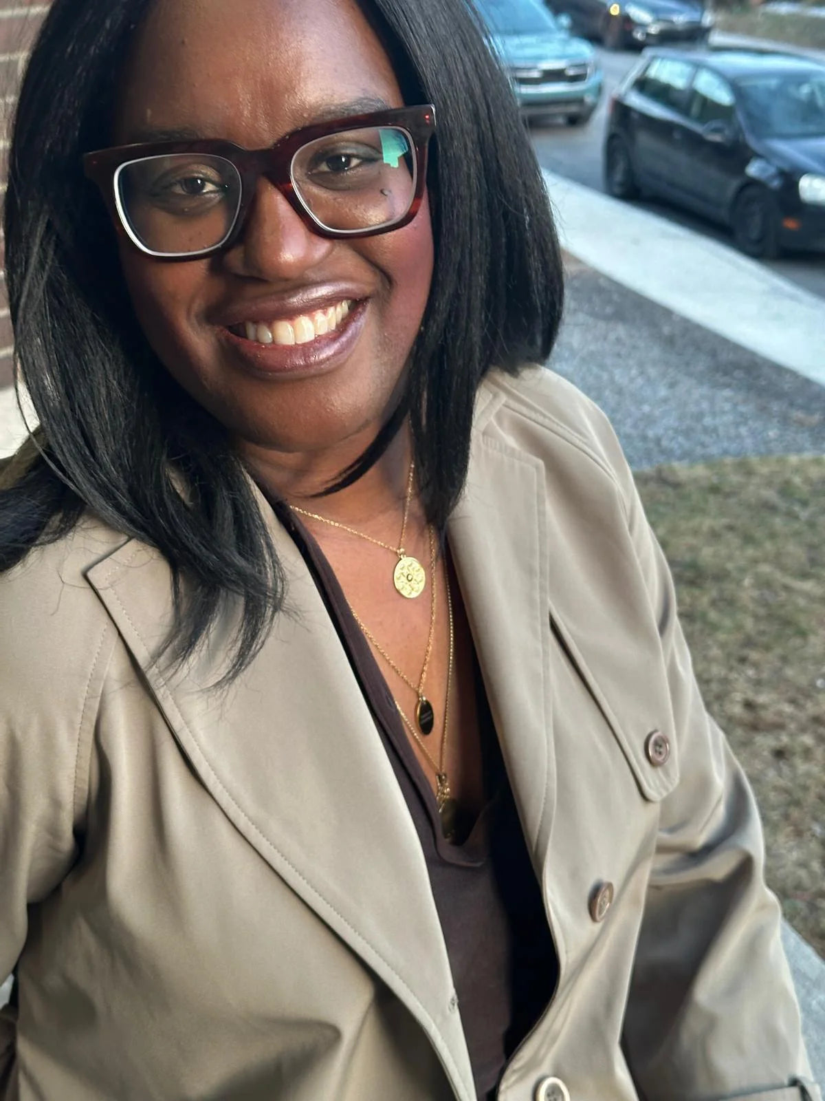 Customer photo of Yann wearing the Manifest Gold Pendant Necklace in sterling silver with 18K gold plating by Frequency Paris-Ibiza