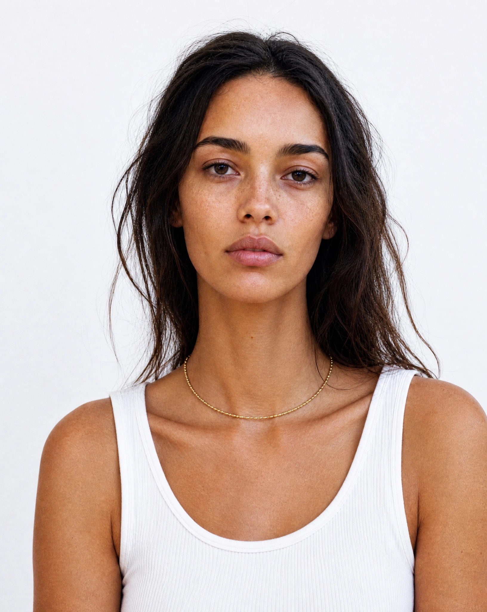 The best gold beaded choker for stacking or wearing solo. The Eclipse Gold Beaded Choker by Frequency Paris-Ibiza. Effortlessly chic, elegant, an every day classic piece that can be worn from day to night. 