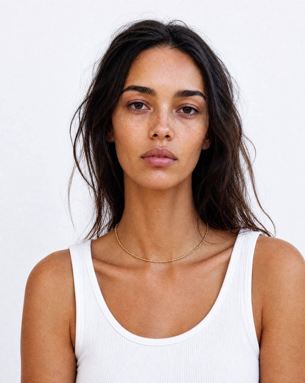 The best gold beaded choker for stacking or wearing solo. The Eclipse Gold Beaded Choker by Frequency Paris-Ibiza. Effortlessly chic, elegant, an every day classic piece that can be worn from day to night. 