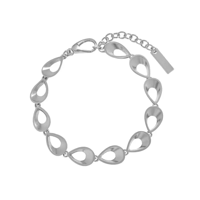 Light Codes rhodium plated sterling silver bracelet by Frequency Paris-Ibiza against white background